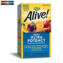 將圖片載入圖庫檢視器 Nature&#39;s Way Alive! Once Daily Men&#39;s Multivitamin, Ultra Potency, -Based Blends
