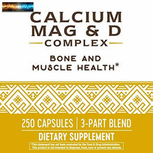 이미지를 갤러리 뷰어에 로드 , Nature&#39;s Way Calcium, Magnesium and Vitamin D, 250 Capsules
