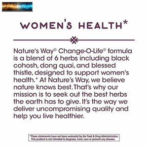 Nature's Way Change-O-Life, Women's Health, 6 Herb Blend, Dietary Supplement, 18