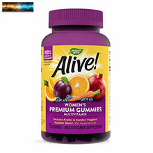 Charger l&#39;image dans la galerie, Nature&#39;s Way Alive! Women’s Premium Gummy Multivitamin, Full B Vitamin Complex
