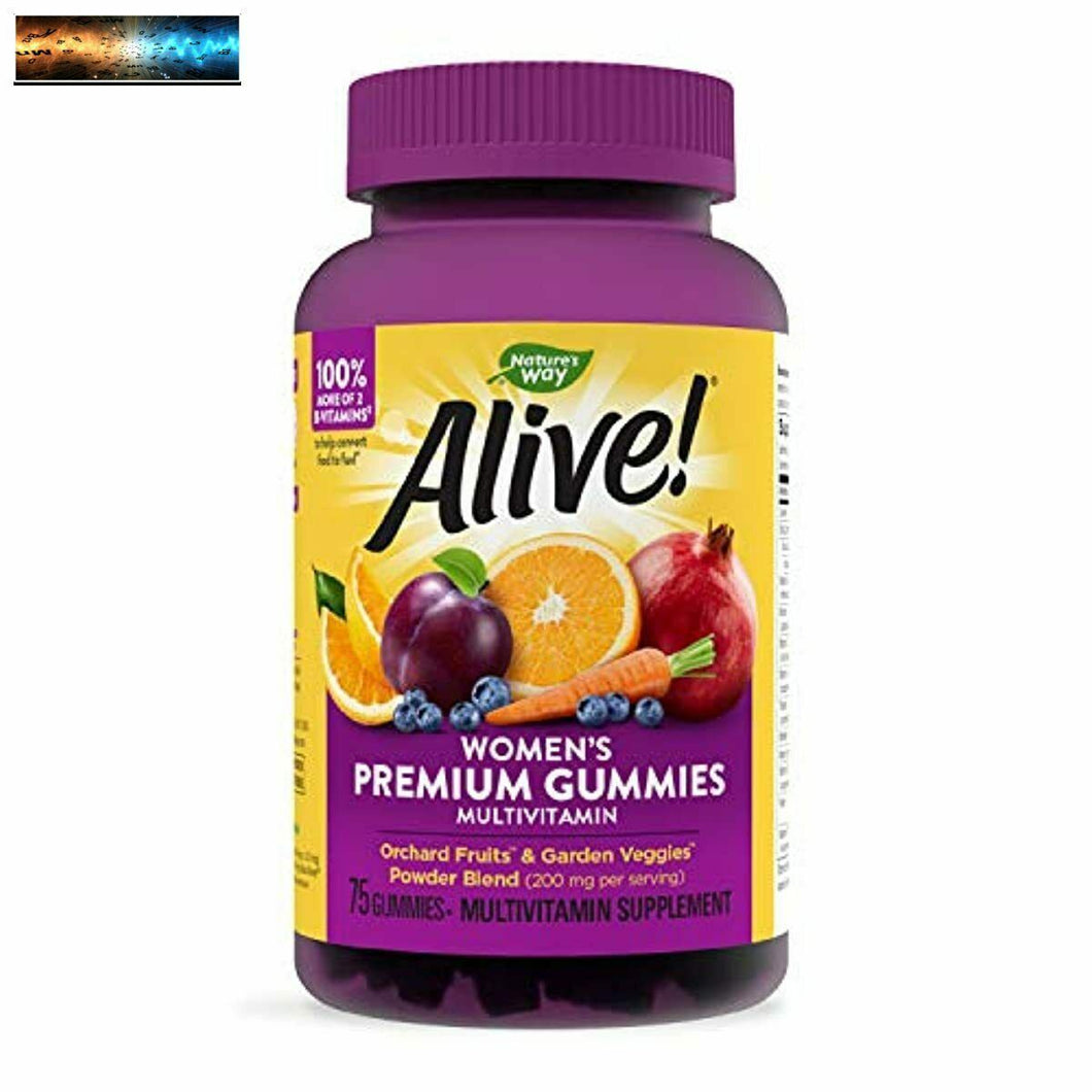 Nature's Way Alive! Women’s Premium Gummy Multivitamin, Full B Vitamin Complex