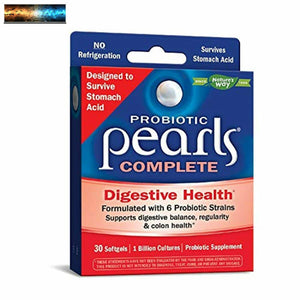 Nature's Way Probiotic Pearls Complete, Probiotic Supplement, 30 Softgels (Packa