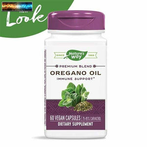 Nature's Way Oregano Oil; 75-85% Carvacrol per Capsule; 60 Vegetarian Capsules