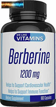 Load image into Gallery viewer, Berberine 180 Vegetarian Capsules 1200mg (per Serving, 90 Servings) - Berberine
