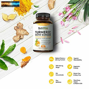 Turmeric Curcumin Supplement With Ginger & BioPerine Black Pepper Extract - Best