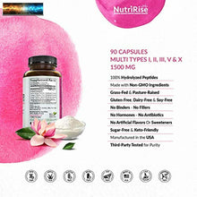 Carica l&#39;immagine nel visualizzatore di Gallery, Multi Collagen Peptides Capsules (Types I, II, III, V, X). Extra-Strength Hydrol
