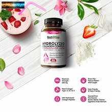 Carica l&#39;immagine nel visualizzatore di Gallery, Multi Collagen Peptides Capsules (Types I, II, III, V, X). Extra-Strength Hydrol
