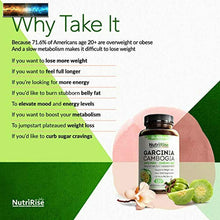 Cargar imagen en el visor de la galería, NutriRise Garcinia Cambogia - 3000mg - 120 Capsules
