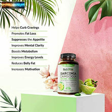 Carica l&#39;immagine nel visualizzatore di Gallery, NutriRise Garcinia Cambogia - 3000mg - 120 Capsules
