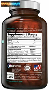 Vegan Omega DHA+EPA | MD-Certified Prenatal DHA with EPA | 8X More DHA Than Kril