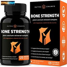 Load image into Gallery viewer, Bone Strength Supplement with Based Calcium, Magnesium, Potassium, Zinc, Stront
