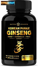 Load image into Gallery viewer, Korean Red Panax Ginseng 1600mg [Gold Series] Maximum Strength Root Extract 10%

