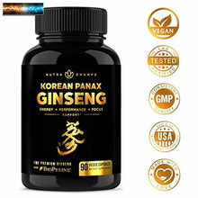 Load image into Gallery viewer, Korean Red Panax Ginseng 1600mg [Gold Series] Maximum Strength Root Extract 10%
