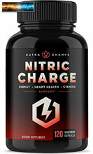 Charger l&#39;image dans la galerie, Nitric Oxide Supplement with L Arginine, Citrulline Malate, AAKG, Pine Bark &amp; Gr
