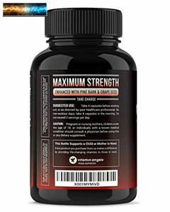 Nitric Oxide Supplement with L Arginine, Citrulline Malate, AAKG, Pine Bark & Gr