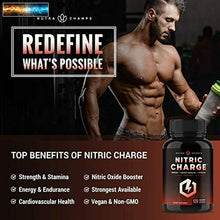 Charger l&#39;image dans la galerie, Nitric Oxide Supplement with L Arginine, Citrulline Malate, AAKG, Pine Bark &amp; Gr
