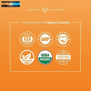 Organic Maca Root Powder 2100 MG [USDA Certified 180 Capsules] Energy & Mood Sup