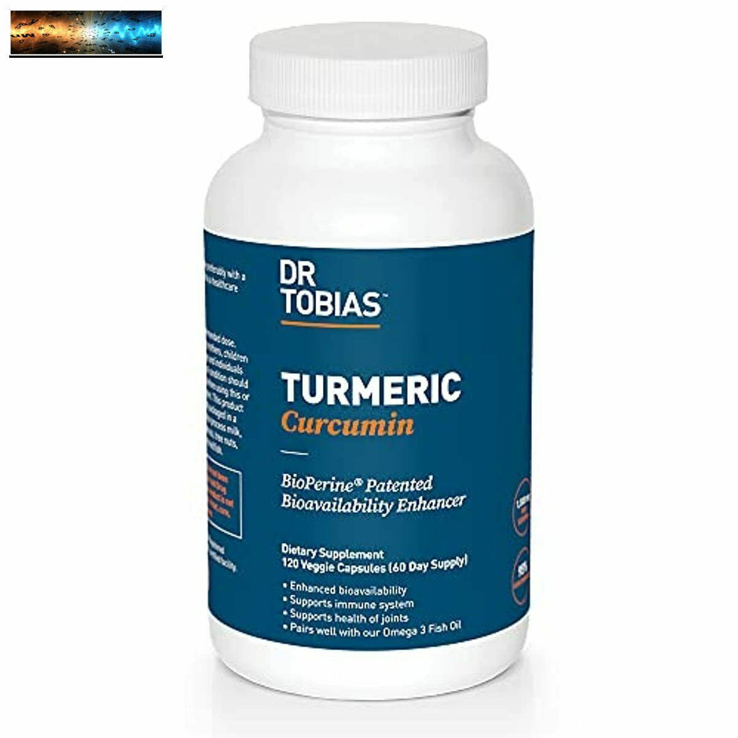 Dr. Tobias Turmeric Curcumin Powder Supplement with BioPerine, Extra Strength 15