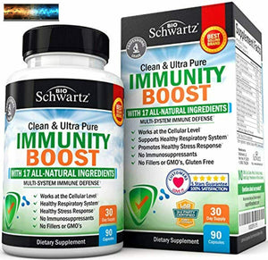 Immune Support Supplement with Vitamin C 1000mg Zinc Elderberry Ginger Echinacea