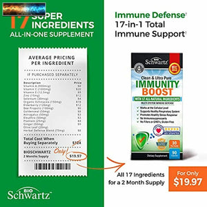 Immune Support Supplement with Vitamin C 1000mg Zinc Elderberry Ginger Echinacea