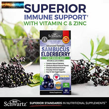 Load image into Gallery viewer, Elderberry with Zinc &amp; Vitamin C for Immune Support - Bioschwartz Vitamins for W
