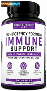 17 in 1 Daily Immune Support Supplement with Vitamin C, Elderberry, Zinc, Ginger