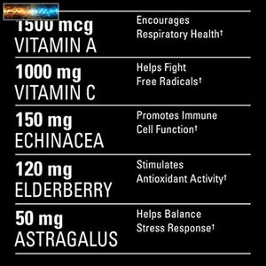 17 in 1 Daily Immune Support Supplement with Vitamin C, Elderberry, Zinc, Ginger