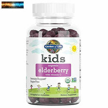 이미지를 갤러리 뷰어에 로드 , Garden of Life Kids Organic Elderberry Plus Vitamin C Gummy for Immune Support,
