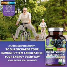 將圖片載入圖庫檢視器 N1N Premium Immune System Booster [10 Potent Ingredients] with Elderberry, Vitam
