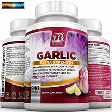 將圖片載入圖庫檢視器 BRI Nutrition Odorless Garlic - 240 Softgels - 1000mg Pure and Potent Garlic All
