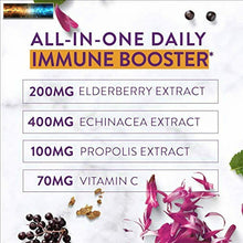 Load image into Gallery viewer, (2-Pack) Nutracure All-in-One Immune Booster Gummies with Elderberry 200mg, Vita
