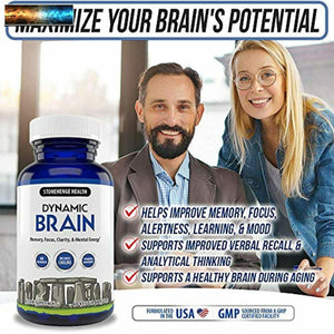 Stonehenge Health Dynamic Brain Supplement – Memory, Focus, & Clarity– Formu