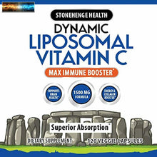 Load image into Gallery viewer, Liposomal Vitamin C 1500mg - 120 Capsules - Advanced Formula - Non-GMO Sunflower
