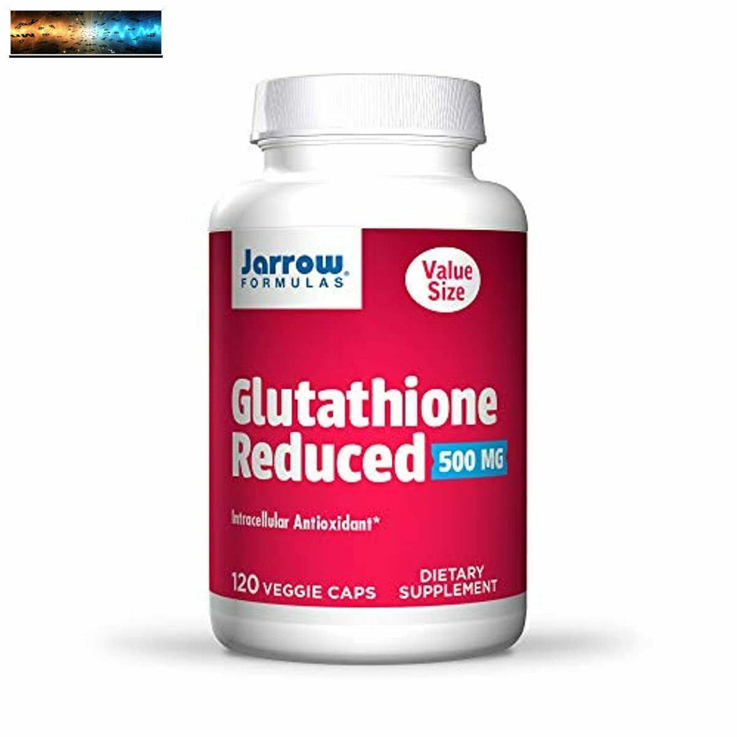 Jarrow Formulas Glutathione Reduced 500 mg - 120 Veggie Caps - Pharmaceutical Gr