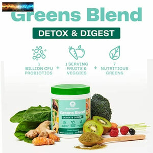 Amazing Grass Greens Blend Detox & Digest: Cleanse with Super Greens Powder, Dig