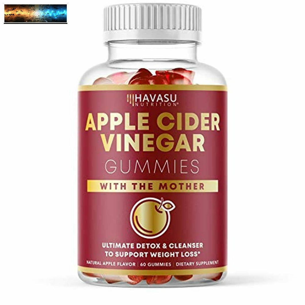 Havasu Nutrition Apple Cider Vinegar Gummies with Mother Enzyme for Belly Contro