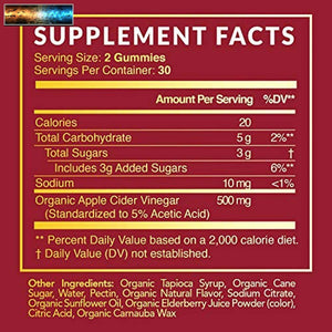 Havasu Nutrition Apple Cider Vinegar Gummies with Mother Enzyme for Belly Contro