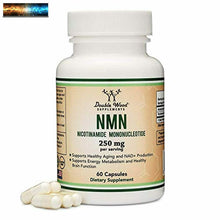 Load image into Gallery viewer, NMN Nicotinamide Mononucleotide Supplement - Stabilized Form, 250mg Per Serving
