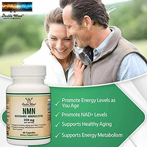 NMN Nicotinamide Mononucleotide Supplement - Stabilized Form, 250mg Per Serving