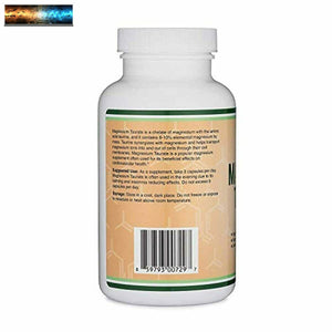 Magnesium Taurate Supplement for Sleep, Calming, and Cardiovascular Support (1,5