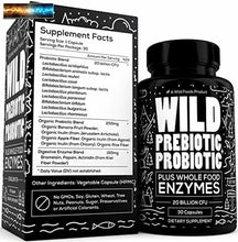 이미지를 갤러리 뷰어에 로드 , Wild Foods Prebiotics and Probiotics- Breakthrough Digestive Enzymes Supplement
