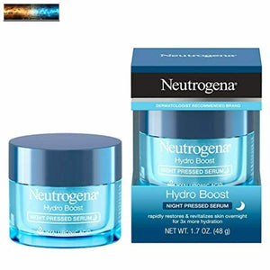Neutrogena Hydro Boost Purified Hyaluronic Acid Pressed Night Serum, Facial Seru