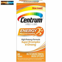 Load image into Gallery viewer, Centrum Specialist Energy Adult (60 Count) Multivitamin / Multimineral Supplemen
