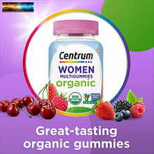 Load image into Gallery viewer, Centrum Women&#39;s Organic Multigummies Women&#39;s Multivitamin Gummies Organic Multiv
