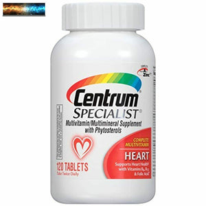 Centrum Specialist Heart Complete Multivitamin Supplement (120-Count Tablets)
