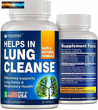 Load image into Gallery viewer, Quit Smoking Aid - Lung Cleanse &amp; Detox Pills - Made in USA - Helps to Clear Lun
