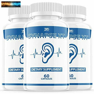 (3 Pack) Synapse XT for Tinnitus Supplement Pills, Premium Synapse XT Relief Sup