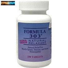 Charger l&#39;image dans la galerie, Dee Cee Labs Formula 303 Maximum Strength All-Natural Relaxant Tablets, 250 Tabl
