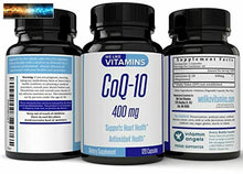 Load image into Gallery viewer, CoQ10 400mg par Portion - 120 Capsules CoQ-10 - Végétarien - Anti-oxydant
