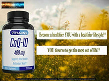 Load image into Gallery viewer, CoQ10 400mg par Portion - 120 Capsules CoQ-10 - Végétarien - Anti-oxydant
